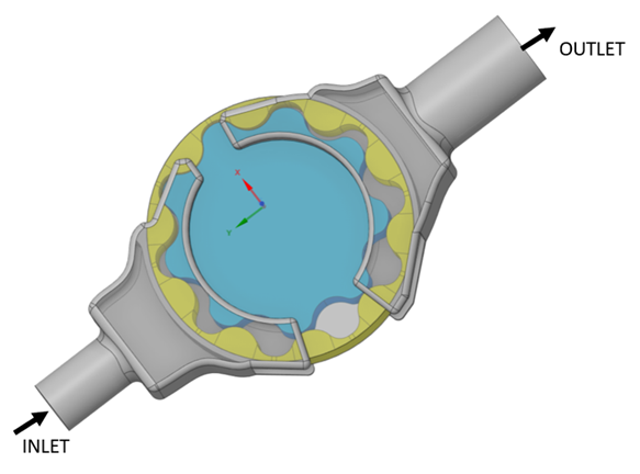 Generic gerotor geometry realized with Ansys SpaceClaim