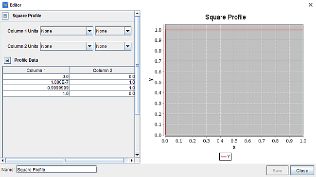 View injection profile