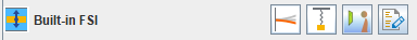 FSI iconbar in Built-in FSI Editor panel