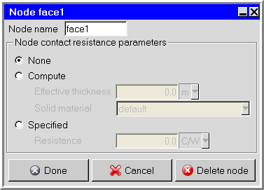 Example of a Node Panel (Face Node)