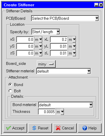 The Create Stiffener Panel