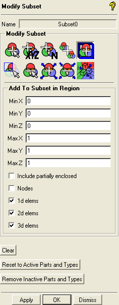 Add to Subset in Region Window