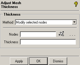 Adjust Mesh Thickness Options