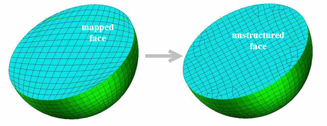 Converting Mapped Face to Free