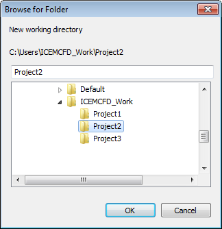 Change Working Directory Window