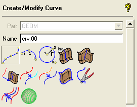 Create/Modify Curve Options