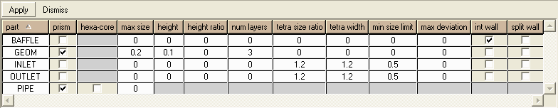 Part Mesh Setup