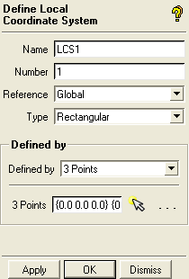 Define Local Coordinate System DEZ