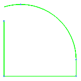 Examples of Extend Curve to Length as Arc and Line