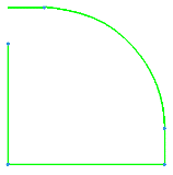 Examples of Extend Curve to Length as Arc and Line