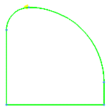 Example of Extend Curve to Pnt