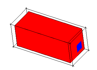 Face Selected for Extrusion by Fixed Distance