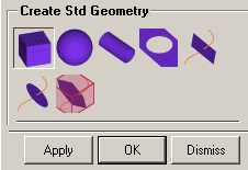 Create Standard Shapes Options