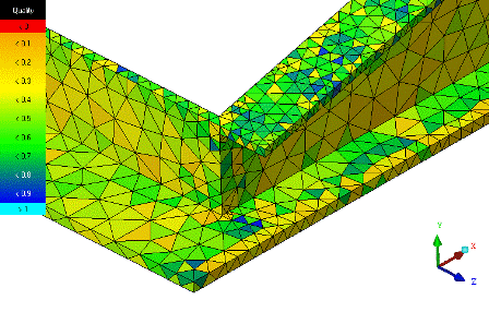 FEA Model with Ignore Wall Thickness Option Enabled