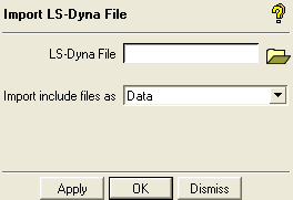 Import LS-DYNA Options