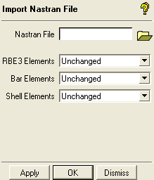 Import Mesh from Nastran Options