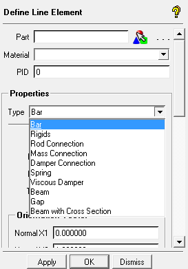 Define Line Element DEZ