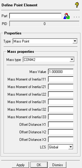 Define Point Element DEZ