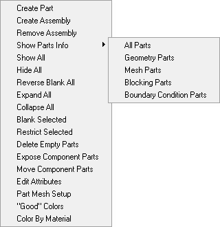 Parts Display Options