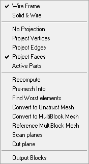 Pre-Mesh Display Options