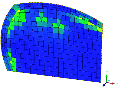 BLayer 2D Applied to a 2D Surface with Quad Mesh