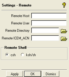 Settings—Remote DEZ