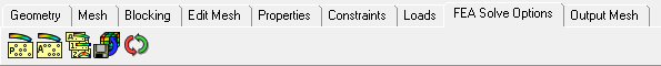 FEA Solve Options Menu