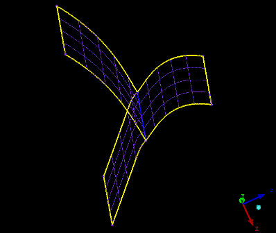 Y-Junction with Stitched Edges