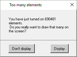 Example of Display Elements Window