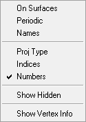 Vertices Display Options