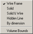 Volume display options