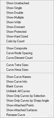 Curves Display Options