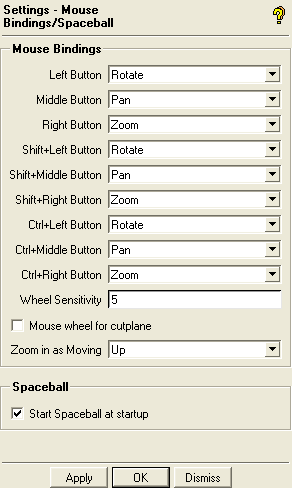 Settings-Mouse Bindings/Spaceball DEZ