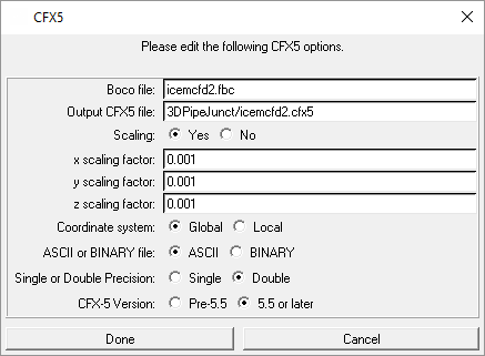 Ansys CFX Options