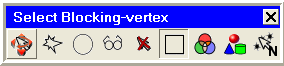 Select Blocking Vertex Toolbar