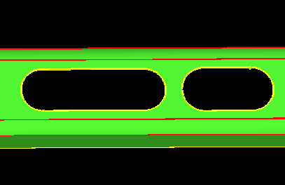 Holes Within a Single Surface