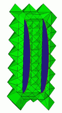 Cross-Section of the Initial Meshing