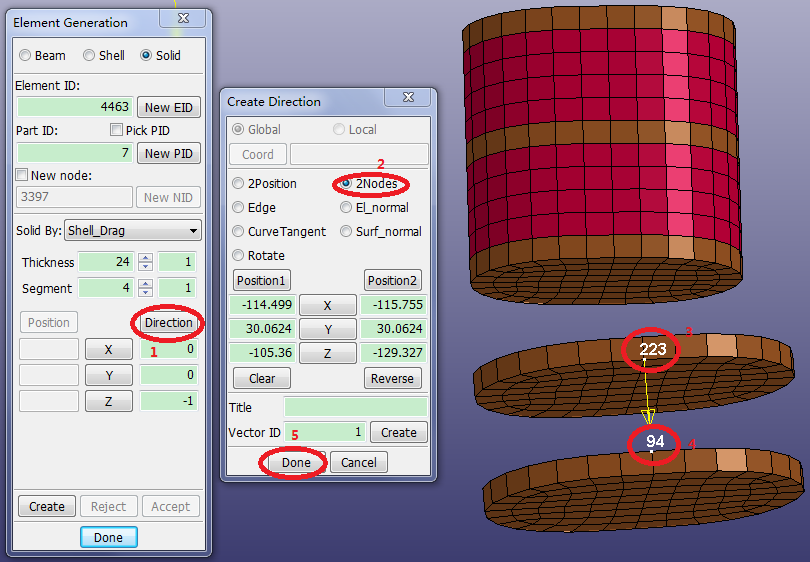 4.6. Generate Solid Elements by Shell Drag