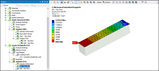 Tet mesh - DesignLife Add-on - Top Face Life