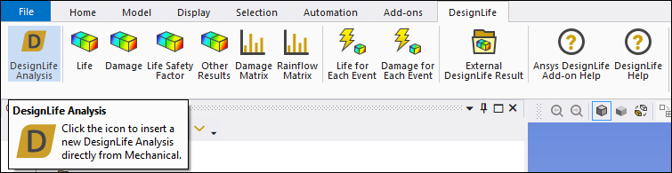 Ansys DesignLife Ribbon