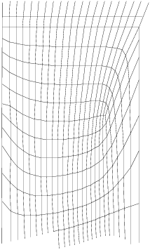 Detail of a 2D Grid Remeshed with Optimesh