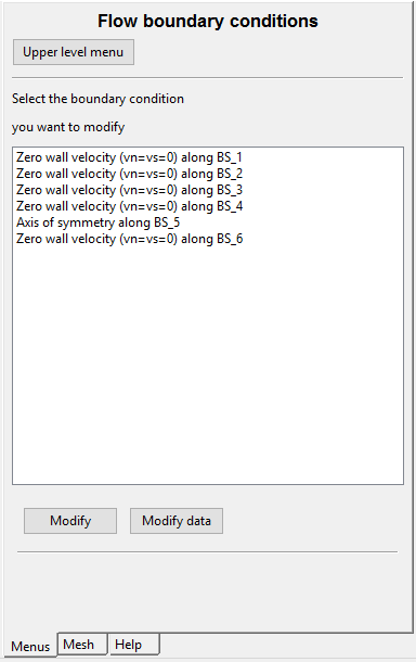 Default Boundary Conditions