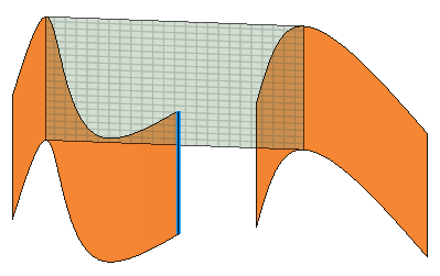 Blend surface tangent to two faces