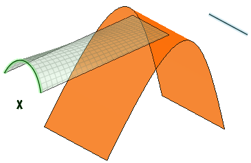 Blend tangent to a face and through a curve