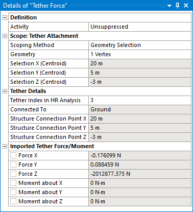 Details of Tether Force