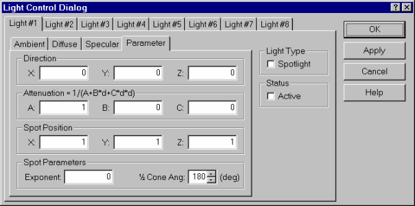 Light Control Dialog