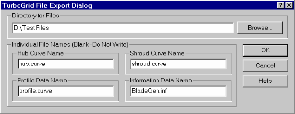 TurboGrid Export Dialog