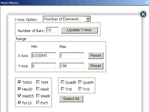 Bar Graph Controls Page