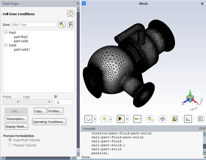 Continuum Zone Names and Types Transferred to Ansys Fluent