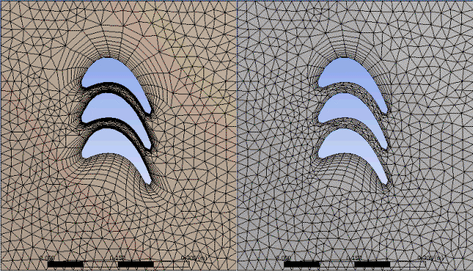 Layer Compression vs. Stair Stepping Option (Full Mesh View)